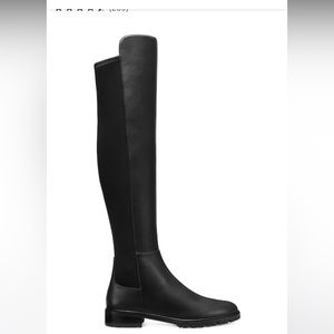 Stuart Weitzman City Boot Over the Knee Black Leather